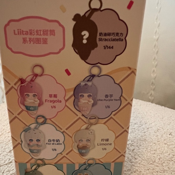 TNTSPACE Liita Rainbow Cone Series Plush Keychain pendant - Picture 4 of 6